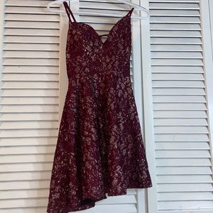 Red sparkly dress